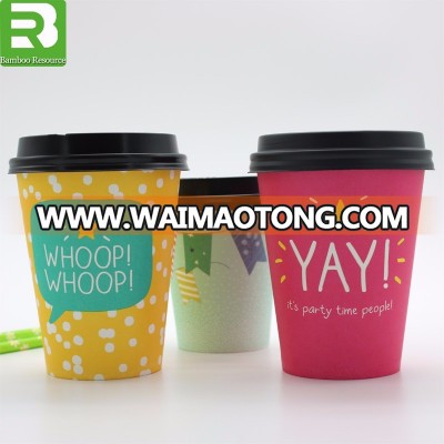 Paper cups coffee and lids paper cups supplier manila logo printed disposable to go cups