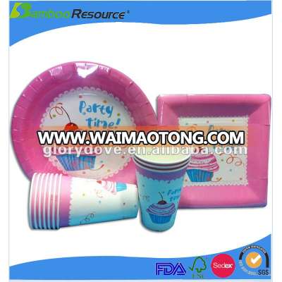 Popular Discount price disposable wholesale paper plates and cups