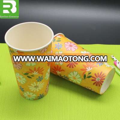 Customized cheap disposable paper cups with lids