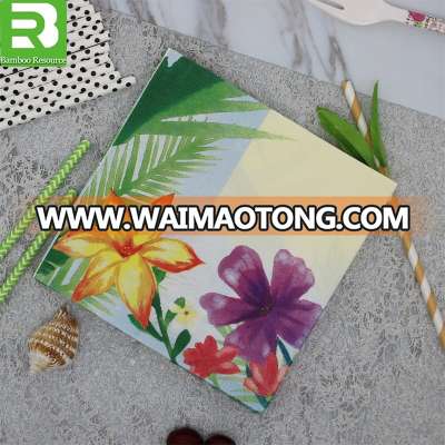 OEM embroidered bar counter table tissue paper napkin