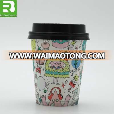 Manufacturer Supply Wholesale Recyclable Cheap Custom Branded Color Printed Business 7Oz Disposable Coffee Tea Paper Cup