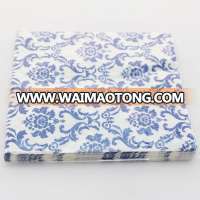 Top Selling Flower Pattern Customized Size Printed Paper Napkin, For Party Decorations Birthday Set