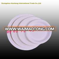 Disposable white paper charger plates wholesale